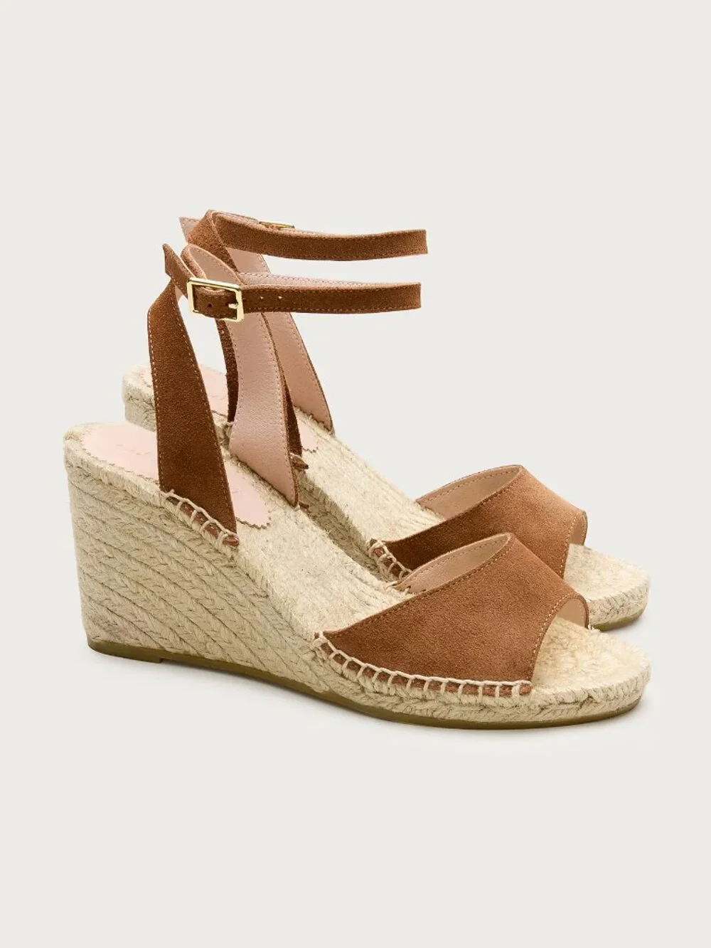 J. Crew Made-in-Spain espadrille wedges in suede